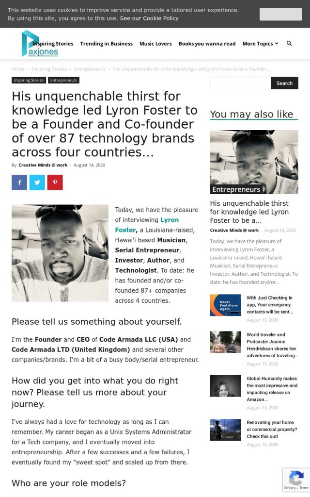 Lyron Foster Interview @ Pax Jones
